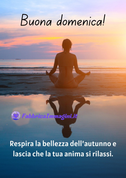 Respira la bellezza dell’autunno e lascia che la tua anima si rilassi Buona domenica!
