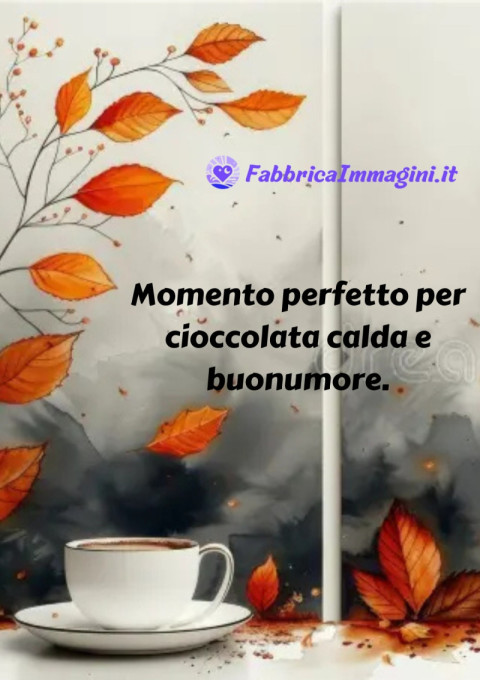 Momento perfetto per cioccolata calda e buonumore