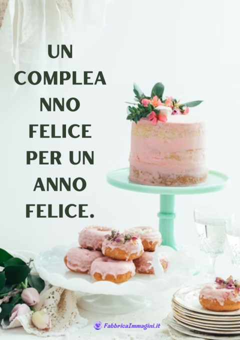 Un compleanno felice per un anno felice