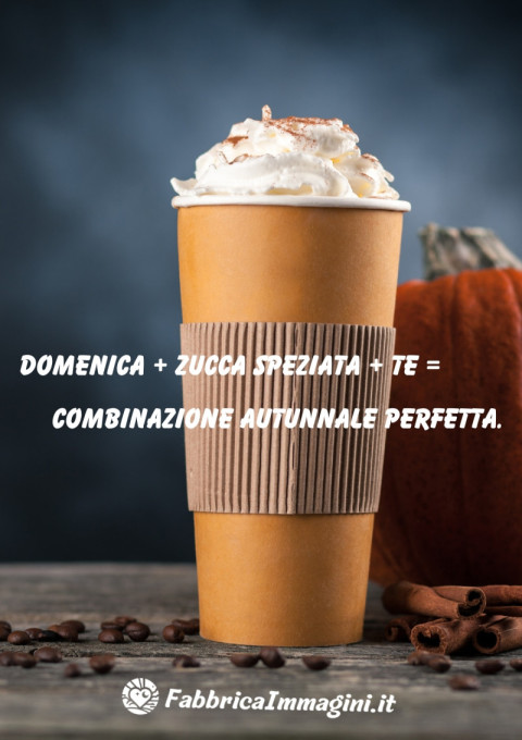 Domenica + Zucca + Spezata + Te = Combinazione Autunnale Perfetta