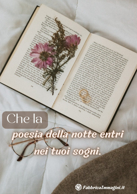 Che la poesia della notte entri nei tuoi sogni