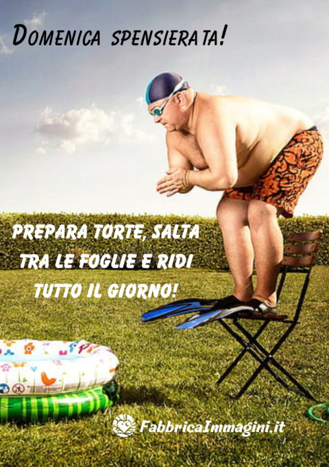 Domenica spensierata prepara torte, salta tra le foglie e ridi tutto il giorno!