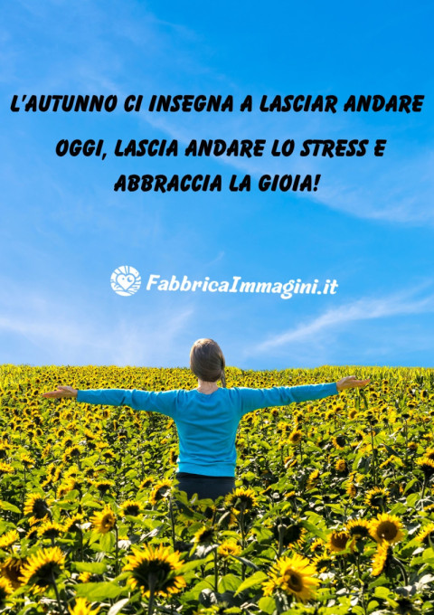 L’autunno ci insegna a lasciar andare Oggi, lascia andare lo stress e abbraccia la gioia!