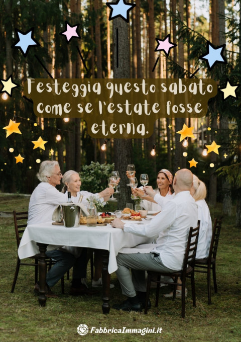 Festeggia questo sabato come se l'estate fosse eterna