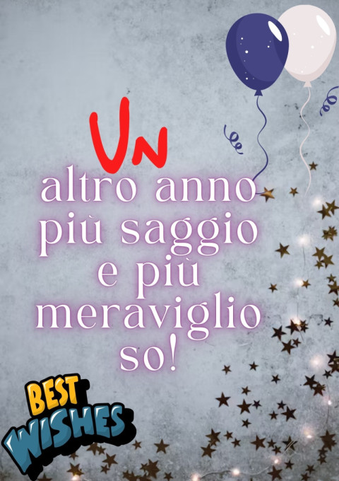 Un altro anno più saggio e più meraviglioso!
