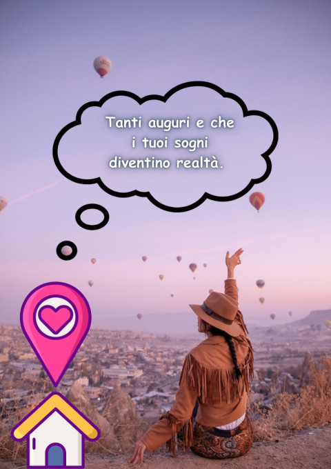 Tanti auguri e che i tuoi sogni diventino realtà
