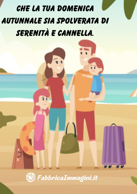 Che la tua domenica autunnale sia spolverata di serenità e cannella