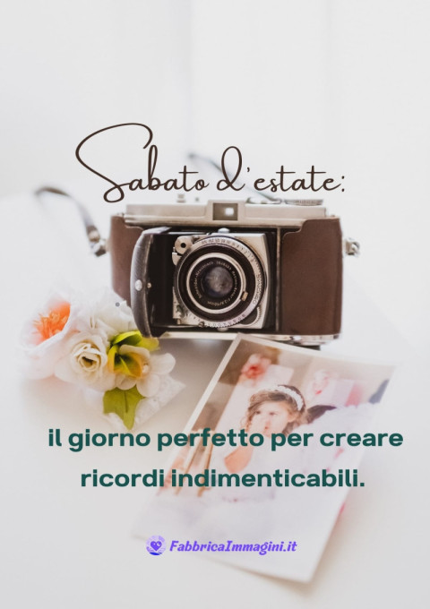 Sabato d'estate il giorno perfetto per creare ricordi indimenticabili