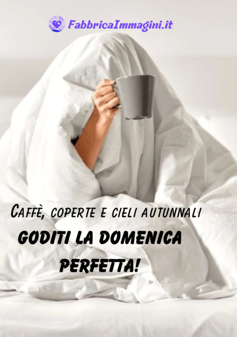 Caffè, coperte e cieli autunnali goditi la domenica perfetta!