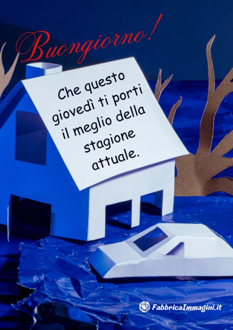 Buongiorno! Che questo giovedì ti porti il meglio della stagione attuale