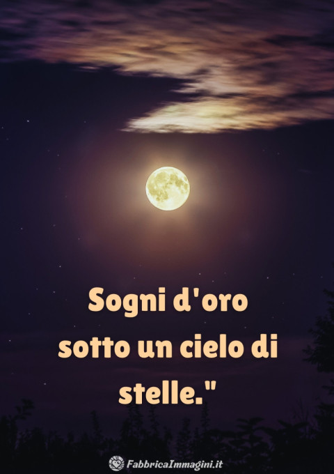 Sogni d'oro sotto un cielo di stelle