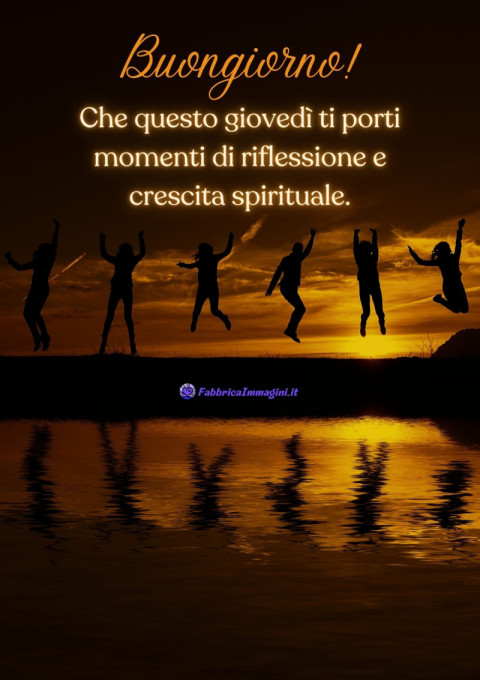 Buongiorno! Che questo giovedì ti porti momenti di riflessione e crescita spirituale