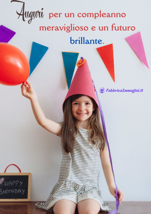 Auguri per un compleanno meraviglioso e un futuro brillante