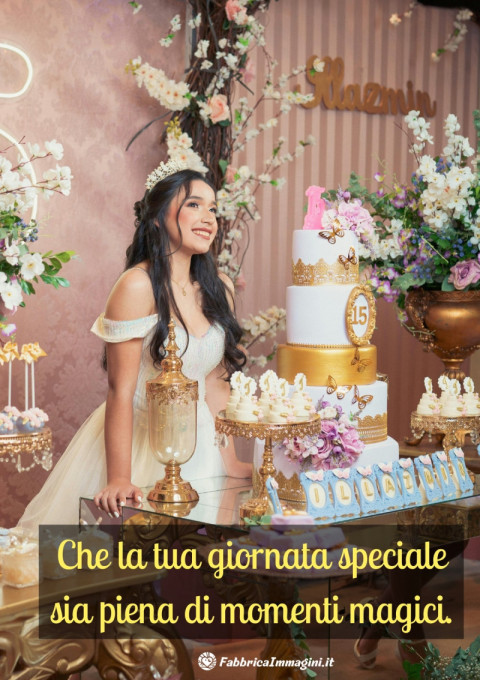Che la tua giornata speciale sia piena di momenti magici