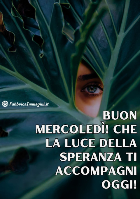 Buon mercoledì! Che la luce della speranza ti accompagni oggi!