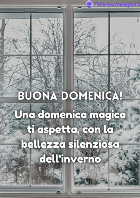 Una domenica magica ti aspetta, con la bellezza silenziosa dell'inverno