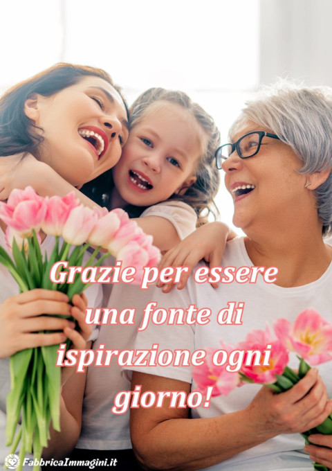 Grazie per essere una fonte di ispirazione ogni giorno!