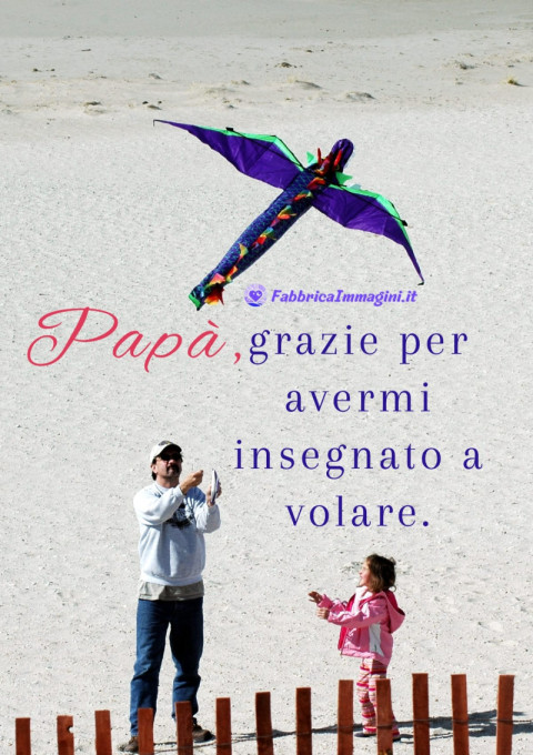 Papà, grazie per avermi insegnato a volare