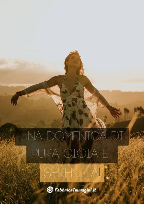 Una domenica di pura gioia e serenità!