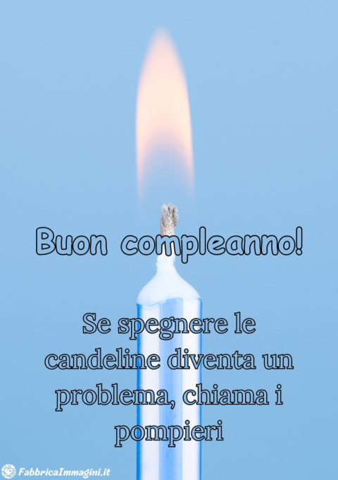 Se spegnere le candeline diventa un problema, chiama i pompieri
