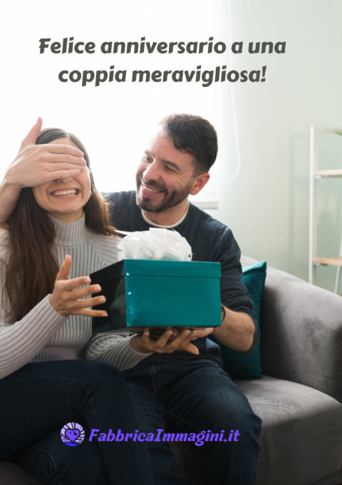 Felice anniversario a una coppia meravigliosa!