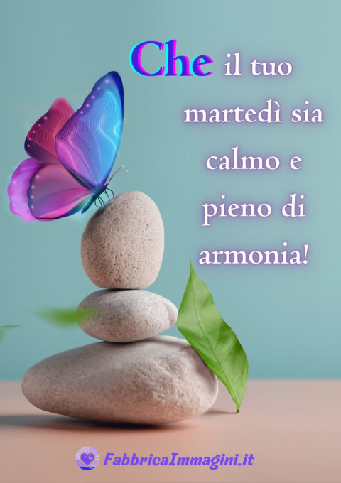 Che il tuo martedì sia calmo e pieno di armonia!