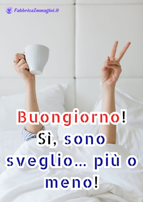 Buongiorno! Sì, sono sveglio… più o meno!
