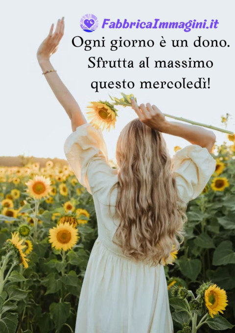 Ogni giorno è un dono Sfrutta al massimo questo mercoledì!