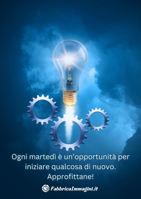 Ogni martedì è un’opportunità per iniziare qualcosa di nuovo Approfittane!