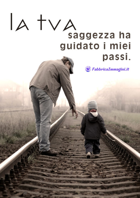 La tua saggezza ha guidato i miei passi