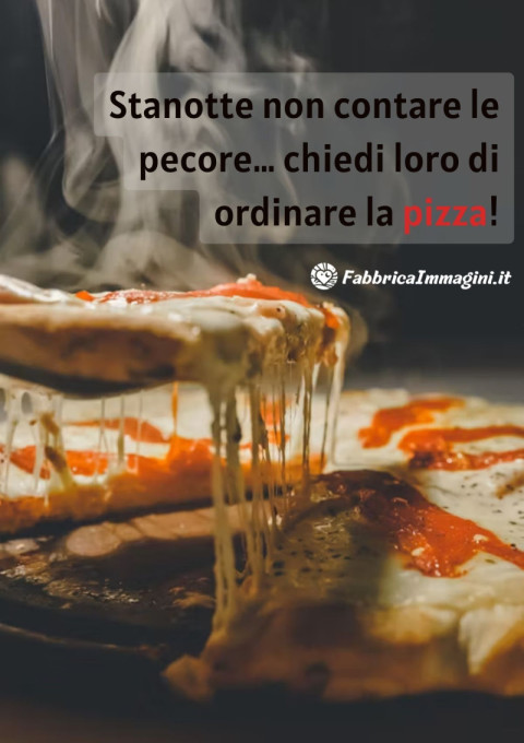 Stanotte non contare le pecore… chiedi loro di ordinare la pizza!