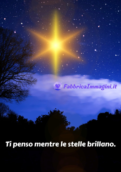Ti penso mentre le stelle brillano