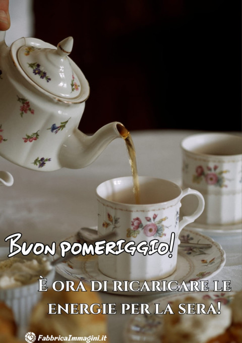 È ora di ricaricare le energie per la sera!