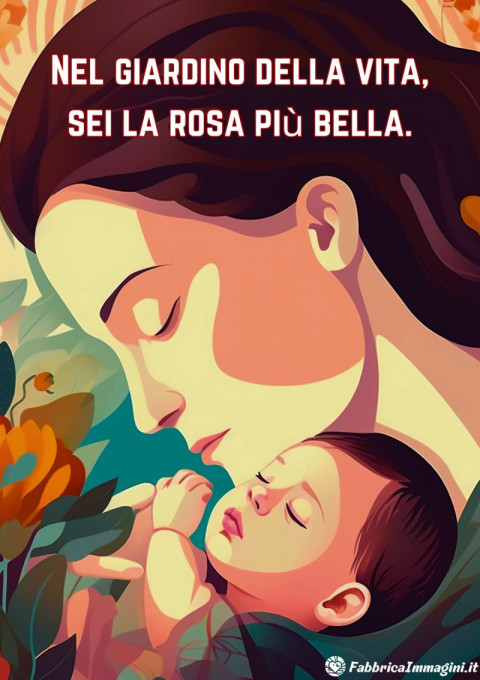 Nel giardino della vita, sei la rosa più bella