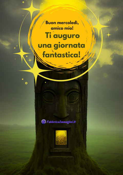 Buon mercoledì, amico mio! Ti auguro una giornata fantastica!