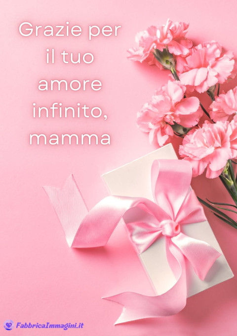 Grazie per il tuo amore infinito, mamma