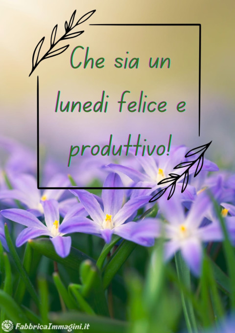 Che sia un lunedì felice e produttivo!