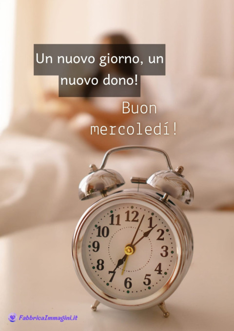 Un nuovo giorno, un nuovo dono! Buon mercoledì!