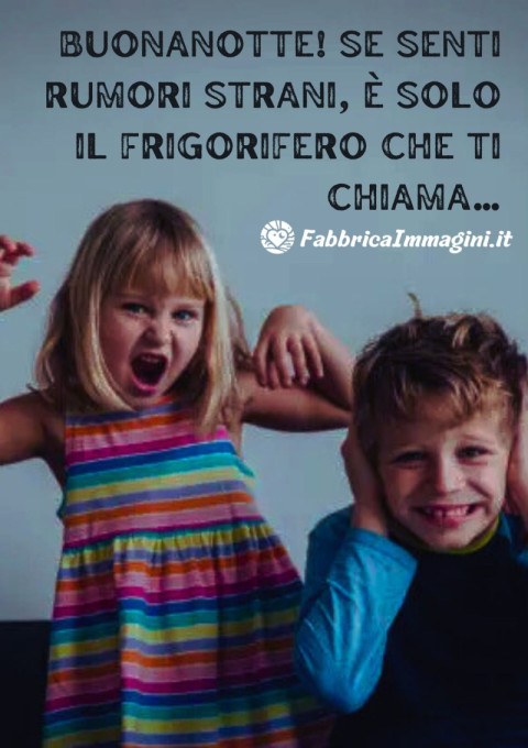 Buonanotte! Se senti rumori strani, è solo il frigorifero che ti chiama…