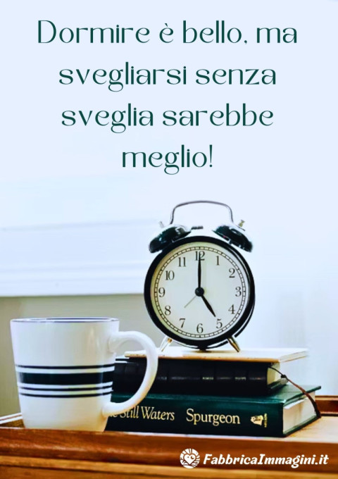 Dormire è bello, ma svegliarsi senza sveglia sarebbe meglio!