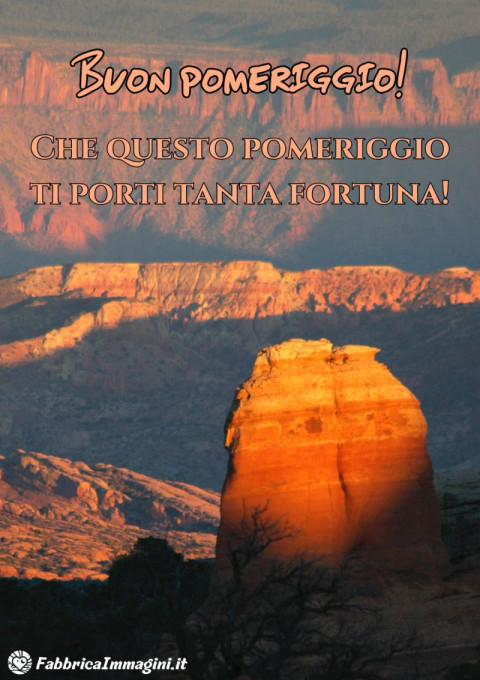 Che questo pomeriggio ti porti tanta fortuna!