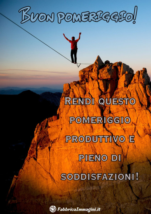Rendi questo pomeriggio produttivo e pieno di soddisfazioni!