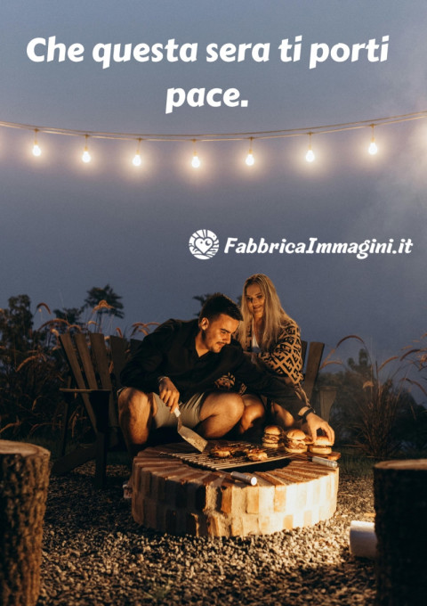 Che questa sera ti porti pace