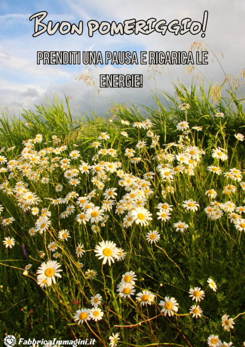 Prenditi una pausa e ricarica le energie!