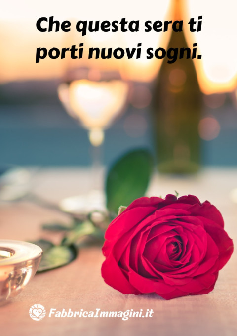 Che questa sera ti porti nuovi sogni