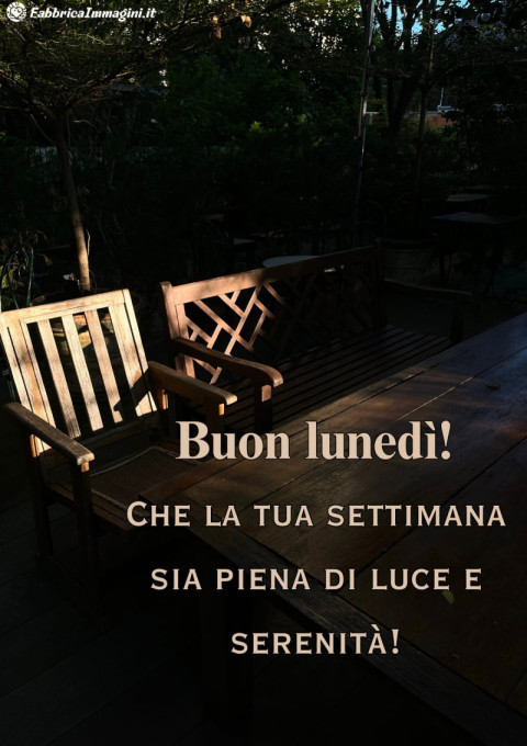 Che la tua settimana sia piena di luce e serenità!