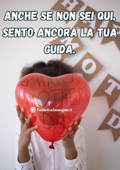 Anche se non sei qui, sento ancora la tua guida