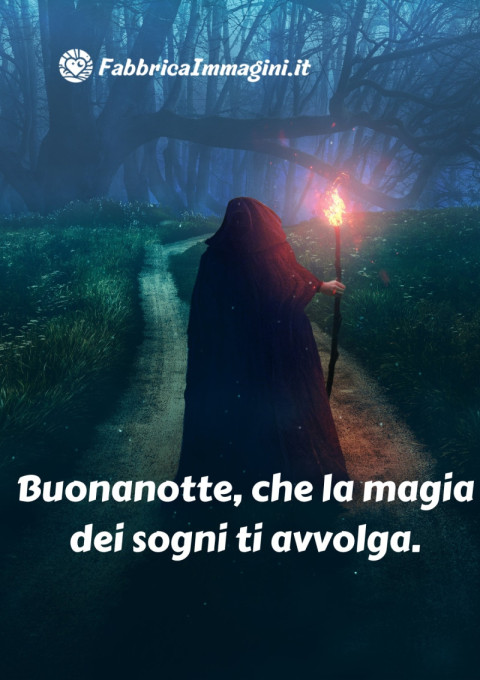Buonanotte, che la magia dei sogni ti avvolga
