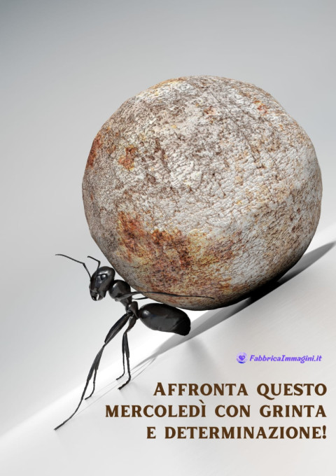 Affronta questo mercoledì con grinta e determinazione!
