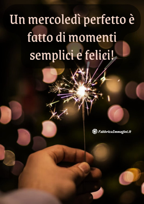 Un mercoledì perfetto è fatto di momenti semplici e felici!